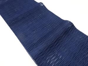 絽よろけ横段模様織出し名古屋帯